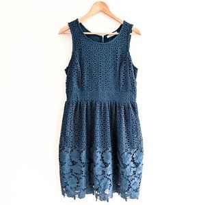 Ricki's Sleeveless Teal Lace Dress, Size 8